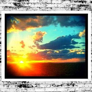 Magical Desert Sunset Taos New Mexico Nature Surreal Landscape Art Print